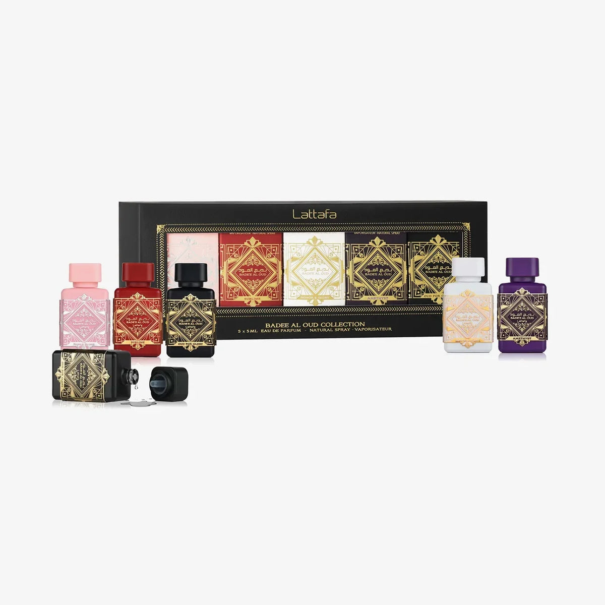 Lattafa Bade'e Al Oud Collection 5-Piece EDP Mini Gift Set